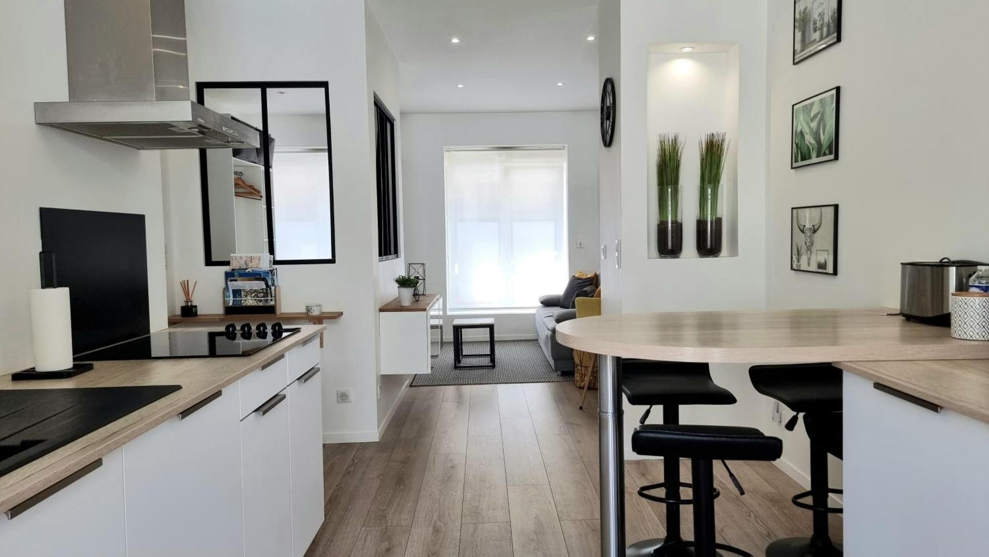 Le P'Tit Atelier, Terrasse Privative Apartment Lorient Bagian luar foto
